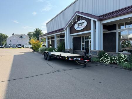 New Liberty 6'11" x 17' + 3' I-Beam Equipment Trailer 15.4K