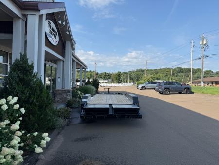 New Liberty 6'11" x 17' + 3' I-Beam Equipment Trailer 15.4K
