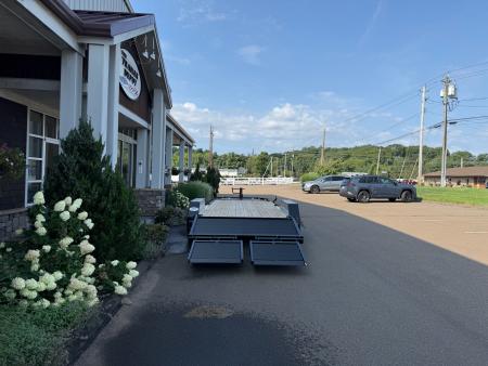 New Liberty 6'11" x 17' + 3' I-Beam Equipment Trailer 15.4K