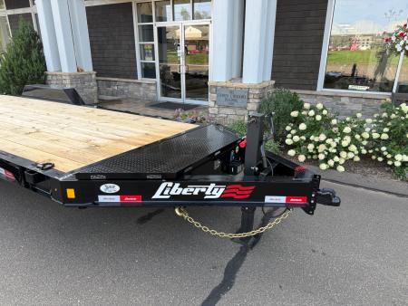New Liberty 6'11" x 17' + 3' I-Beam Equipment Trailer 15.4K