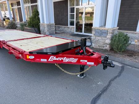 New Liberty 6'11" x 22' Split Deck I-Beam Tilt Trailer 15.4K