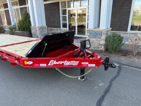 New Liberty 6'11" x 22' Split Deck I-Beam Tilt Trailer 15.4K