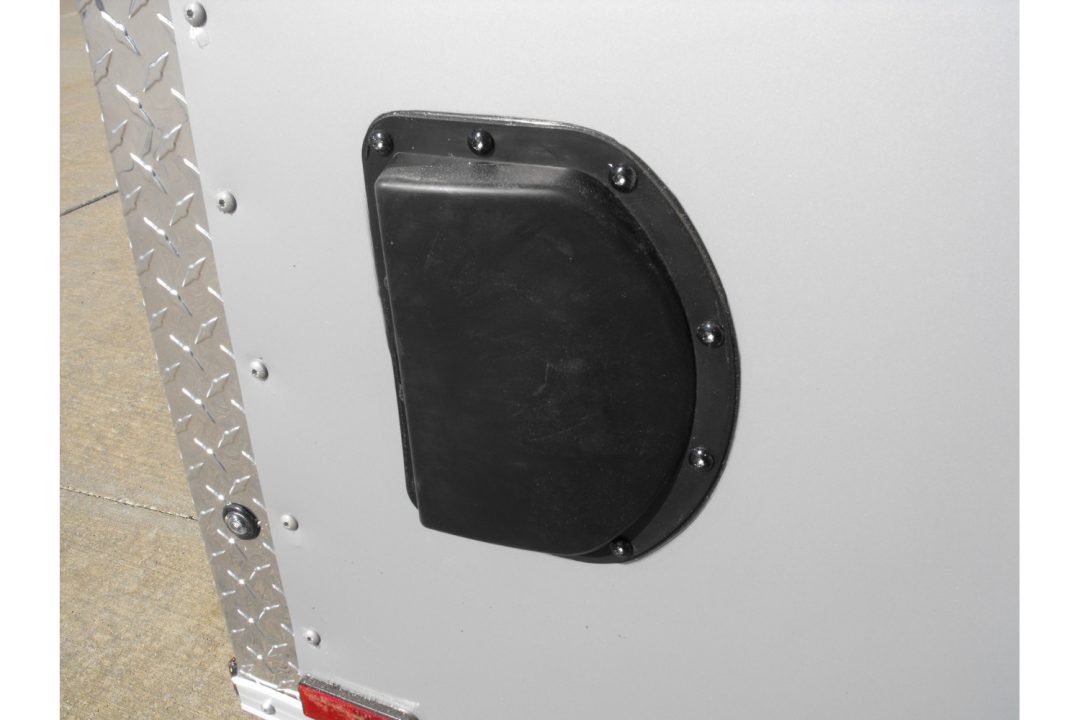 New Enclosed Trailer 5 X 10 Ramp Door 5' Tall Silver Mist In Color ( 080 Skin )