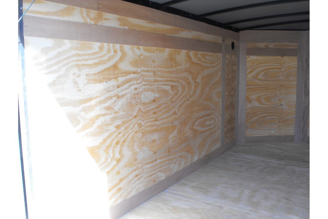 New Enclosed Trailer 5 X 10 Ramp Door 5' Tall Silver Mist In Color ( 080 Skin )