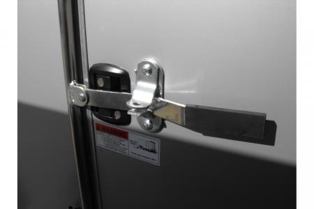 New Enclosed Trailer 5 X 10 Ramp Door 5' Tall Silver Mist In Color ( 080 Skin )