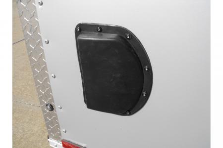 New Enclosed Trailer 5 X 10 Ramp Door 5' Tall Silver Mist In Color ( 080 Skin )