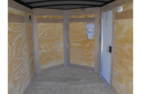 New Enclosed Trailer 5 X 10 Ramp Door 5' Tall Silver Mist In Color ( 080 Skin )
