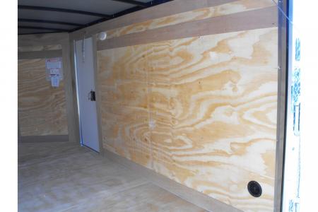 New Enclosed Trailer 5 X 10 Ramp Door 5' Tall Silver Mist In Color ( 080 Skin )