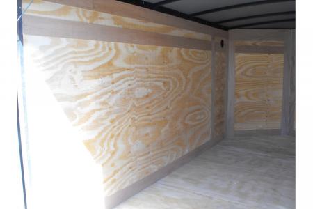 New Enclosed Trailer 5 X 10 Ramp Door 5' Tall Silver Mist In Color ( 080 Skin )