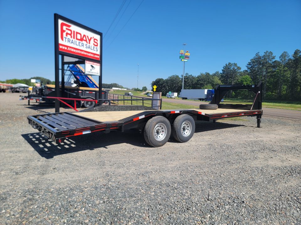 New 2026 Double A 26'x102" Gooseneck Equipment Trailer with Drive Over Fenders Equipment Trailer