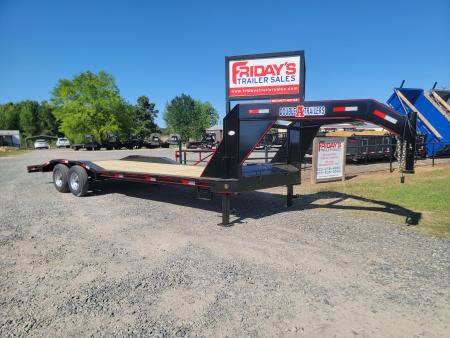 New 2026 Double A 26'x102  Gooseneck Equipment Trailer with Drive Over Fenders Equipment Trailer