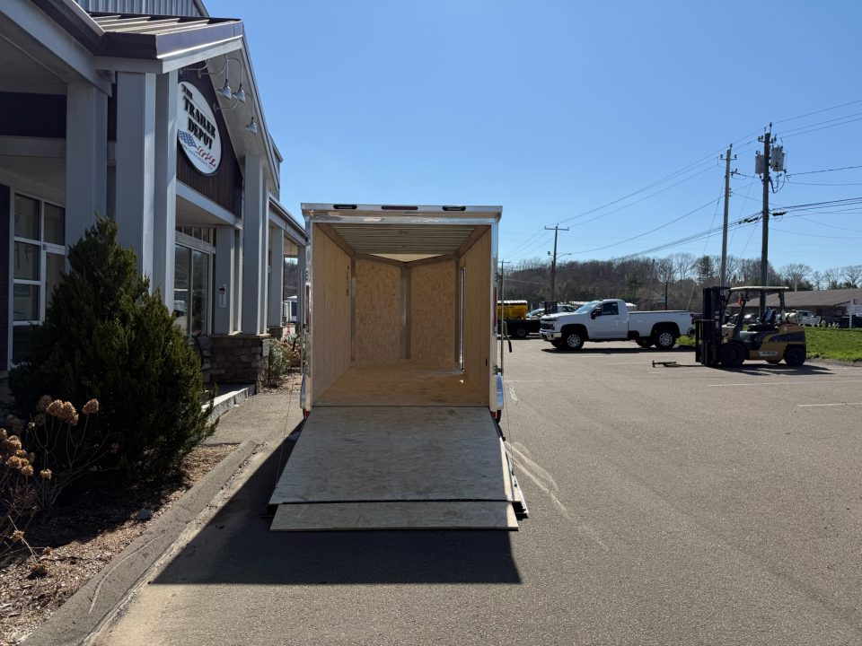 New Pace American 7' x 16' + V-Nose Enclosed Cargo Trailer with Ramp Door 7K