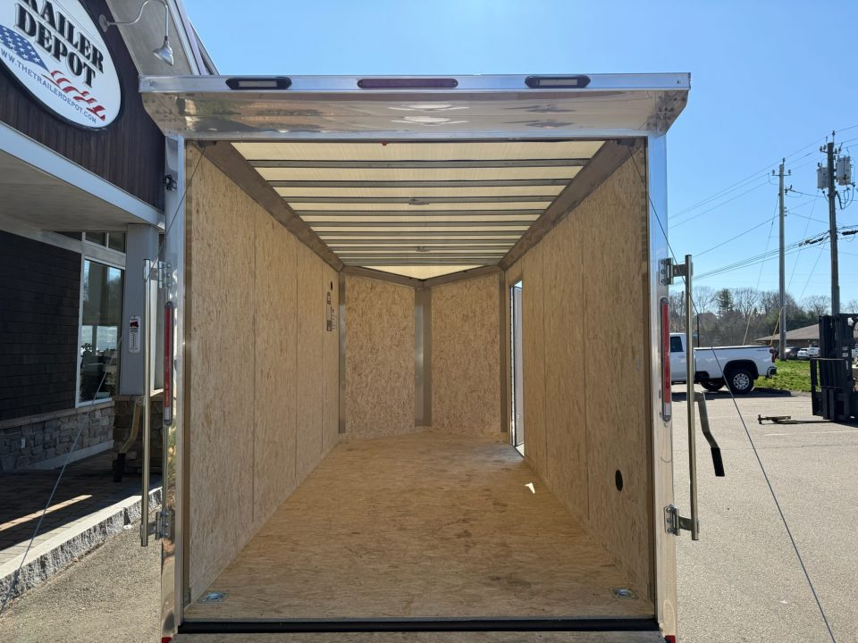 New Pace American 7' x 16' + V-Nose Enclosed Cargo Trailer with Ramp Door 7K
