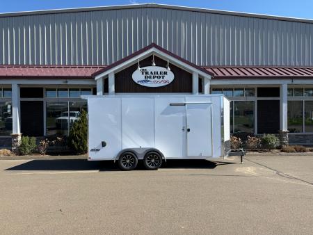 New Pace American 7' x 16' + V-Nose Enclosed Cargo Trailer with Ramp Door 7K