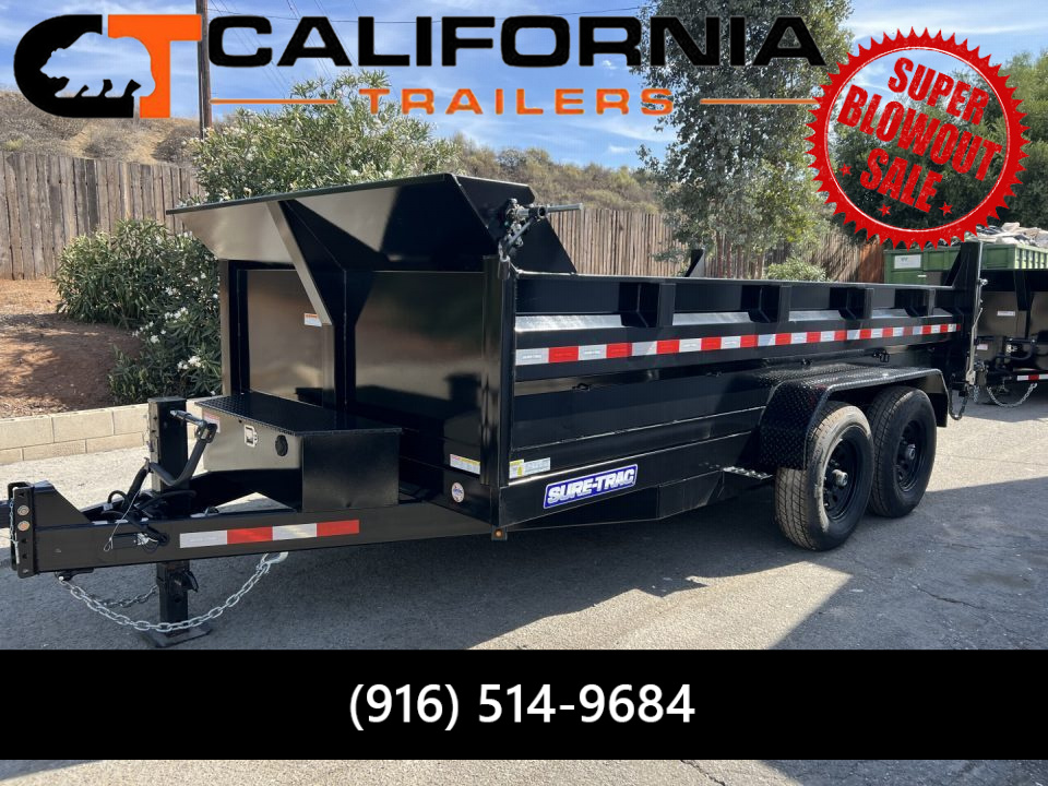 New 82 IN x 14 HD Low Profile Dump Trailer, 14K