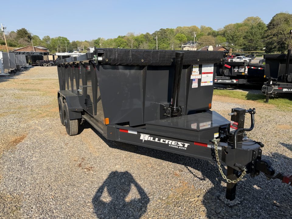 New Hillcrest Dump 7x14 17.6k 40" Sides BP W/ HD Tube Ramps CM438