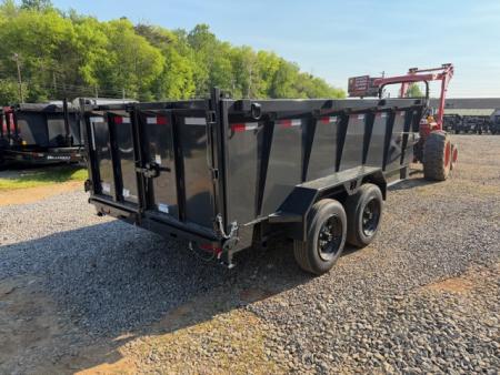 New Hillcrest Dump 7x14 17.6k 40" Sides BP W/ HD Tube Ramps CM438