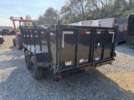 New Hillcrest Dump 7x14 17.6k 40" Sides BP W/ HD Tube Ramps CM438