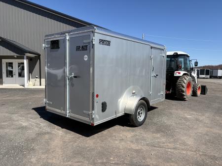 New 2026 CAR MATE TRAILERS 6x12 6' Interior Sportster Cargo / Enclosed Trailer with Rear Double Doors