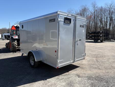 New 2026 CAR MATE TRAILERS 6x12 6' Interior Sportster Cargo / Enclosed Trailer with Rear Double Doors