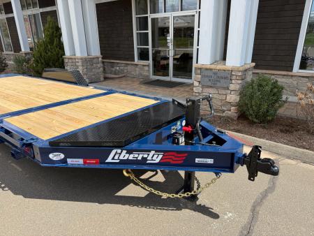 New Liberty 6'11" x 20' Split Deck I-Beam Tilt Trailer 15.4K