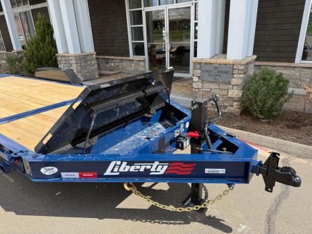 New Liberty 6'11" x 20' Split Deck I-Beam Tilt Trailer 15.4K