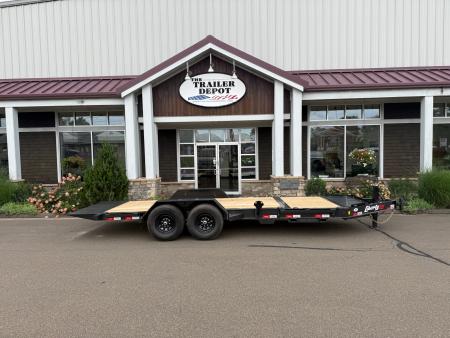 New Liberty 6'11  x 20' Split Deck I-Beam Tilt Trailer 15.4K