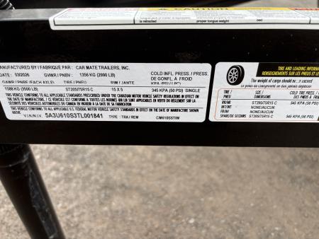 New 2026 CAR MATE TRAILERS 6.5x10 Steel Sided Utility Trailer