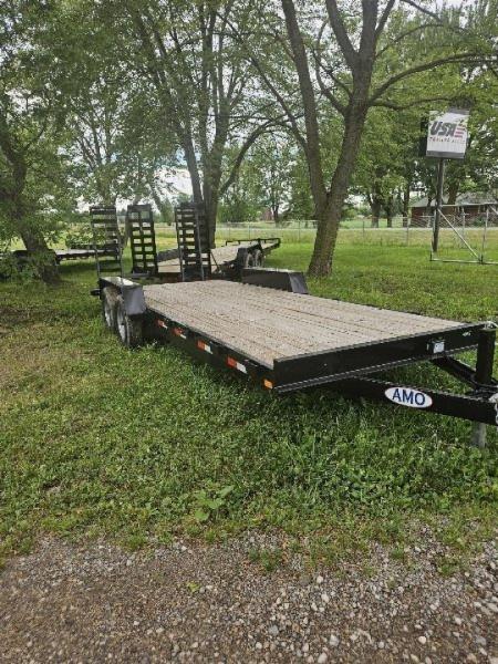 New 2026 AMO AMO 82 X20' SKID 14K Equipment Trailer Equipment Trailer