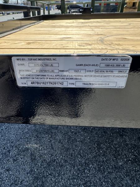 New 2026 Top Hat BCH 16X83 Car Hauler
