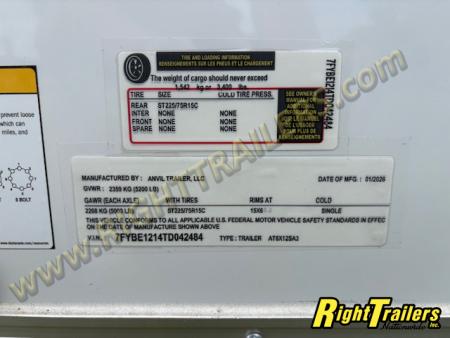New 2026 6X12 ANVIL Cargo Trailer