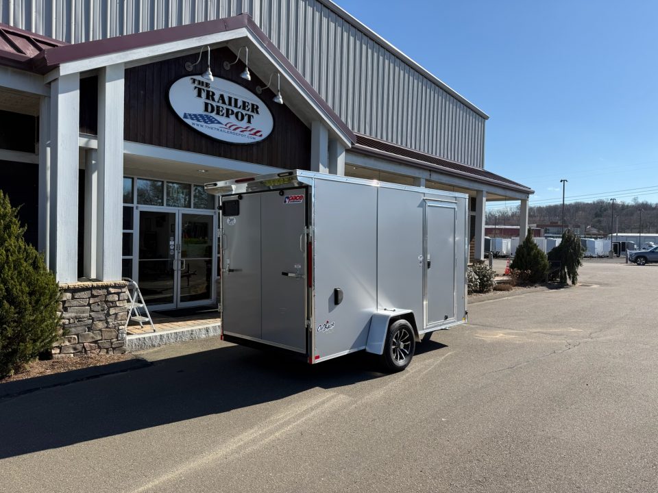 New Pace American 6′ x 12′ + V-Nose Enclosed Cargo Trailer with Ramp Door 3.5K