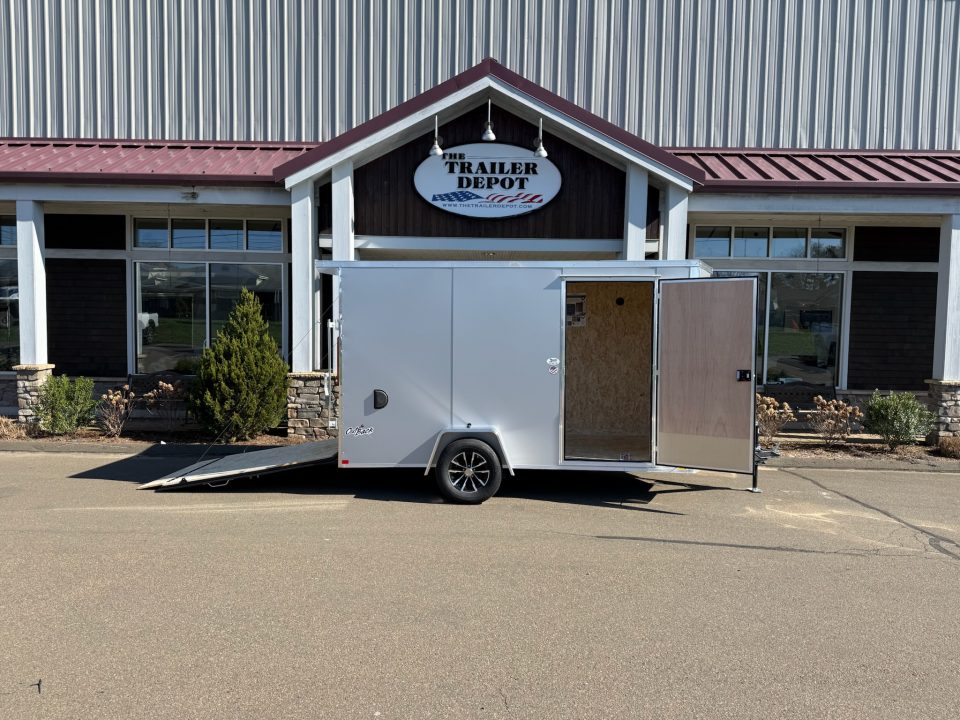 New Pace American 6′ x 12′ + V-Nose Enclosed Cargo Trailer with Ramp Door 3.5K
