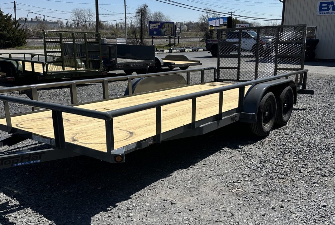 New 2026 Top Hat MP 7X18 Utility Trailer