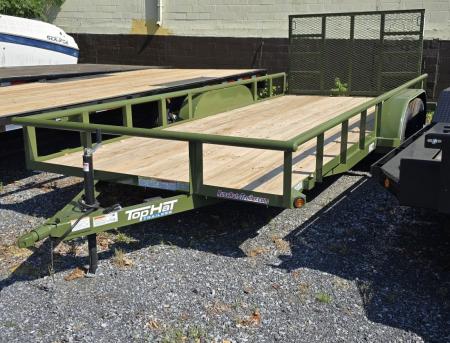 New 2026 Top Hat 7X18 Utility Trailer