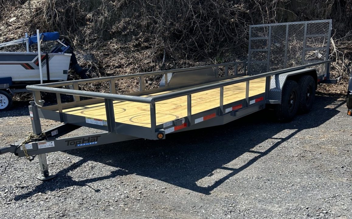 New 2026 Top Hat HP10 7X20 Utility Trailer