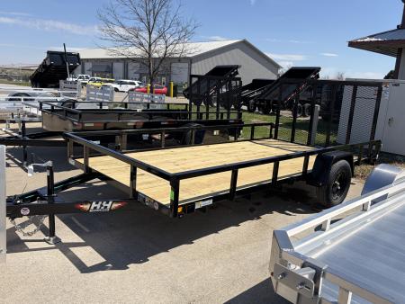 New 2026 H&H Trailers 82x14 Rail Side Utility