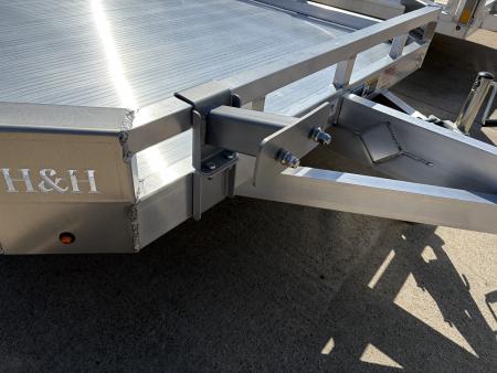 New 2026 H&H Trailers 78x14 Aluminum Low Side Utility Trailer
