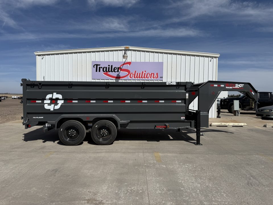 New 2027 Buckshot MFG GTI416 16' X 83" X 48" 8K Axles Dump Trailer