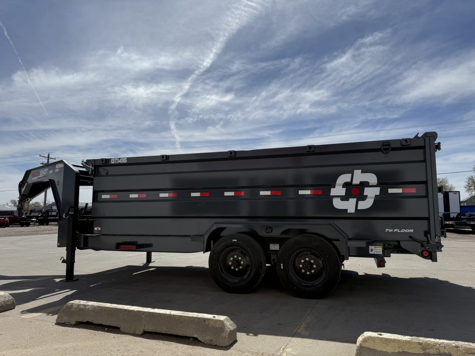New 2027 Buckshot MFG GTI416 16' X 83" X 48" 8K Axles Dump Trailer