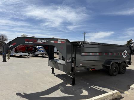 New 2027 Buckshot MFG GTI416 16' X 83" X 48" 8K Axles Dump Trailer