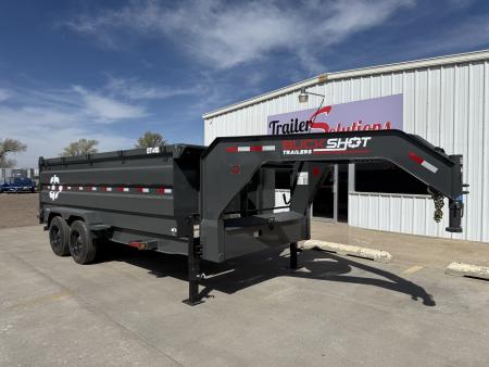 New 2027 Buckshot MFG GTI416 16' X 83" X 48" 8K Axles Dump Trailer
