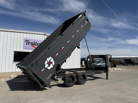 New 2027 Buckshot MFG GTI416 16' X 83" X 48" 8K Axles Dump Trailer