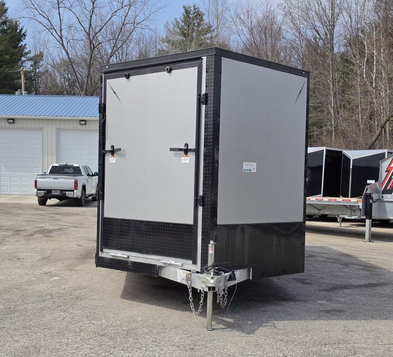 New 8 X 22 CAR H AULER ENCLOSED W/DROP DOWN FRONT RAMP DOOR 5200# TORSION AXLES