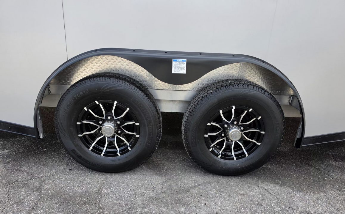 New 8 X 22 CAR H AULER ENCLOSED W/DROP DOWN FRONT RAMP DOOR 5200# TORSION AXLES