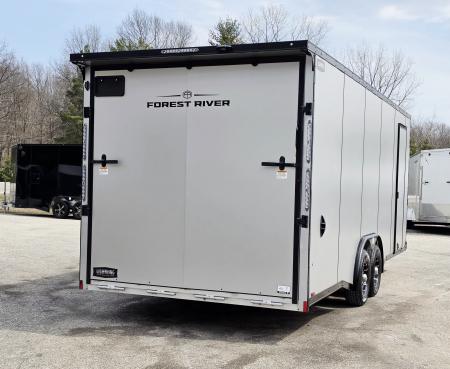 New 8 X 22 CAR H AULER ENCLOSED W/DROP DOWN FRONT RAMP DOOR 5200# TORSION AXLES