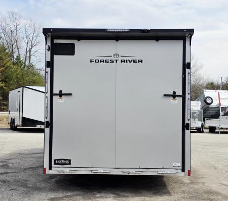 New 8 X 22 CAR H AULER ENCLOSED W/DROP DOWN FRONT RAMP DOOR 5200# TORSION AXLES