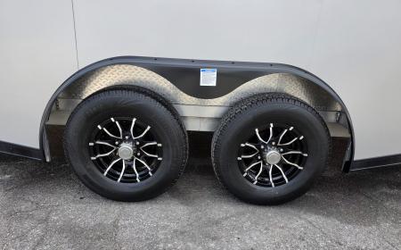 New 8 X 22 CAR H AULER ENCLOSED W/DROP DOWN FRONT RAMP DOOR 5200# TORSION AXLES