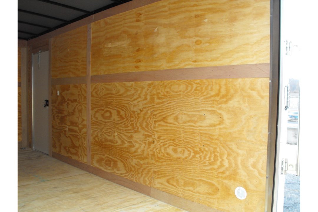 New Enclosed Trailer 7 X 16 RAMP DOOR 7' Interior Height Color White 080 SKIN 10400 GVWR