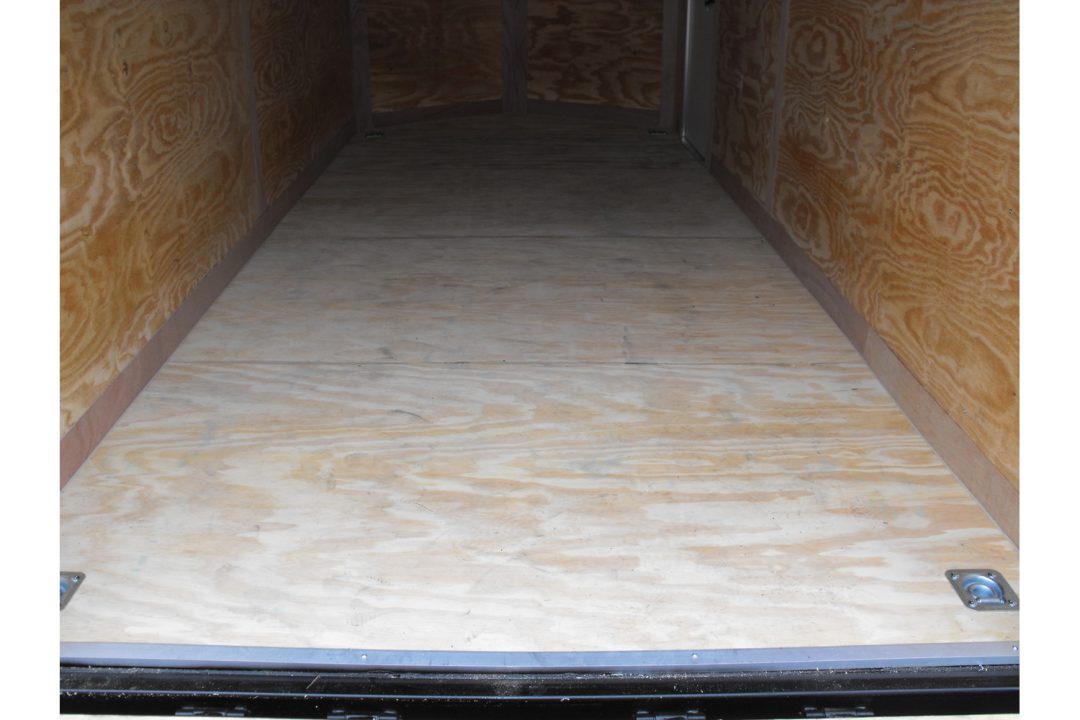 New Enclosed Trailer 7 X 16 RAMP DOOR 7' Interior Height Color White 080 SKIN 10400 GVWR